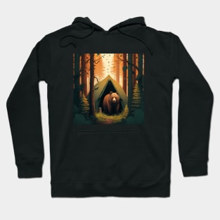 Camping with Bear, Adventure in the Forest by Hoodie